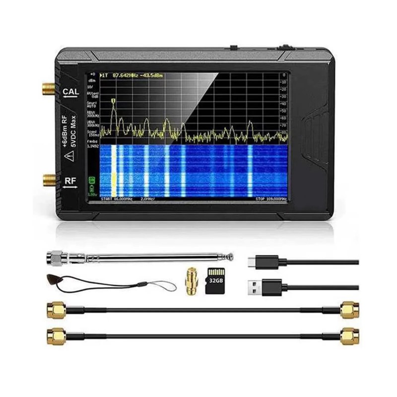 Signal Generator Spectrum Analyzer - 배터리가 포함된 TinySA ULTRA용 4인치 디스플레이가