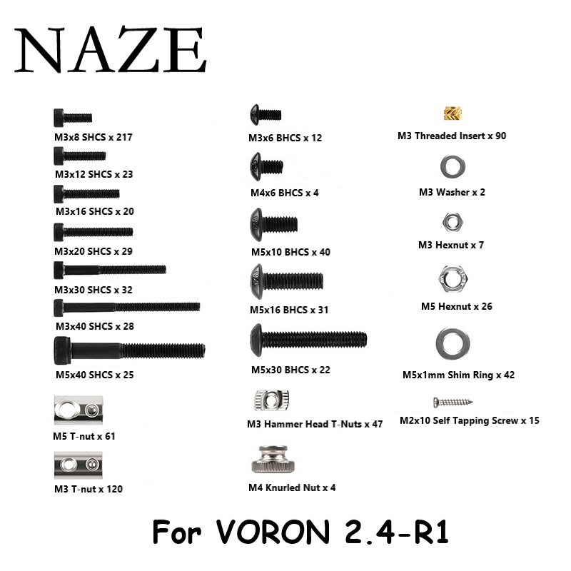 Voron 2.4 R2 Kit - NAZE Voron2.4 3D 프린터 풀 키트,