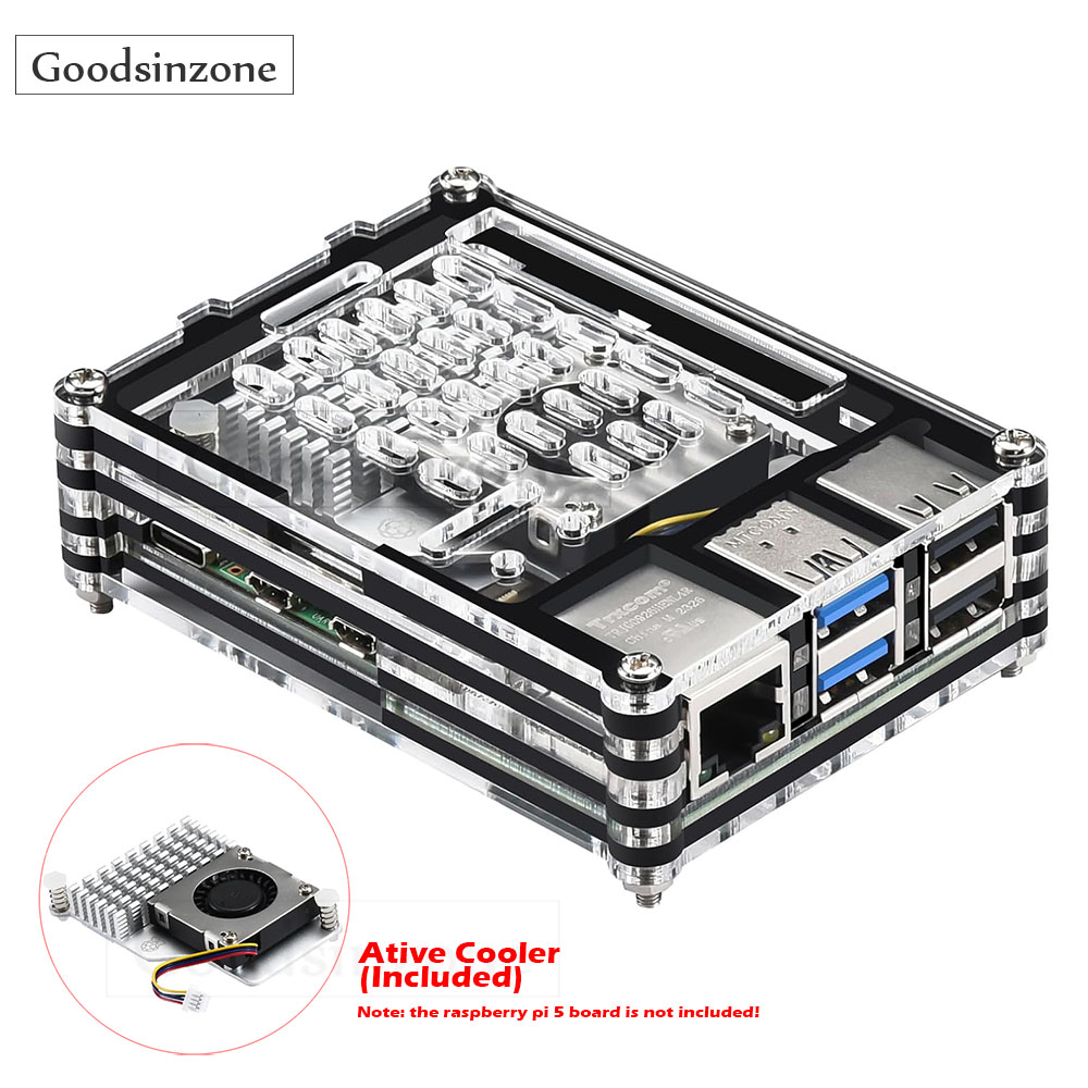 Raspberry Pi 5 8Gb Kit - 액티브 쿨러 냉각 선풍기 키트가 있는