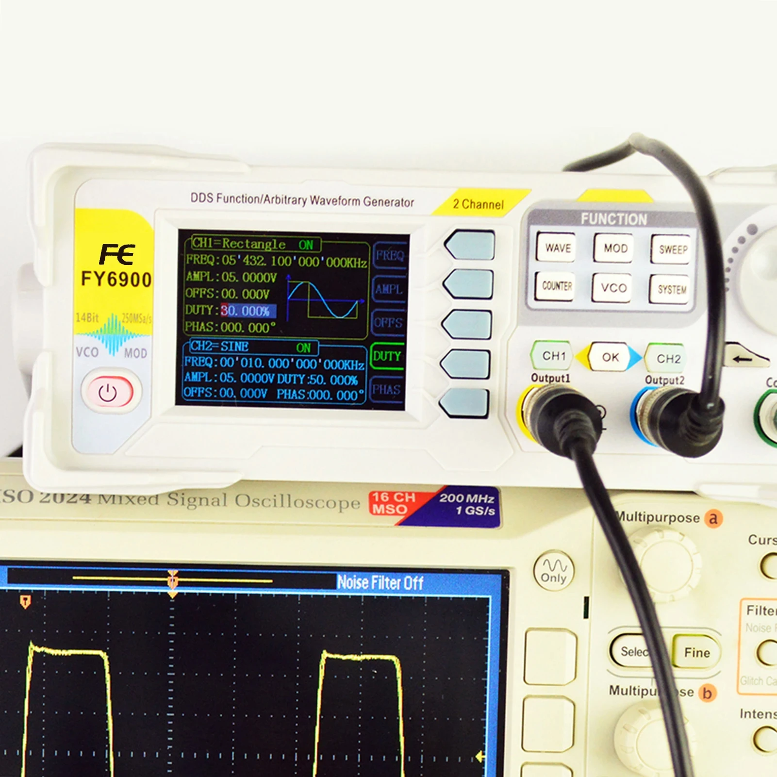 파형 발생기 펄스 신호 소스 FY6900 100MHz  - Function Arbitrary Waveform Generator 리뷰 및 가격