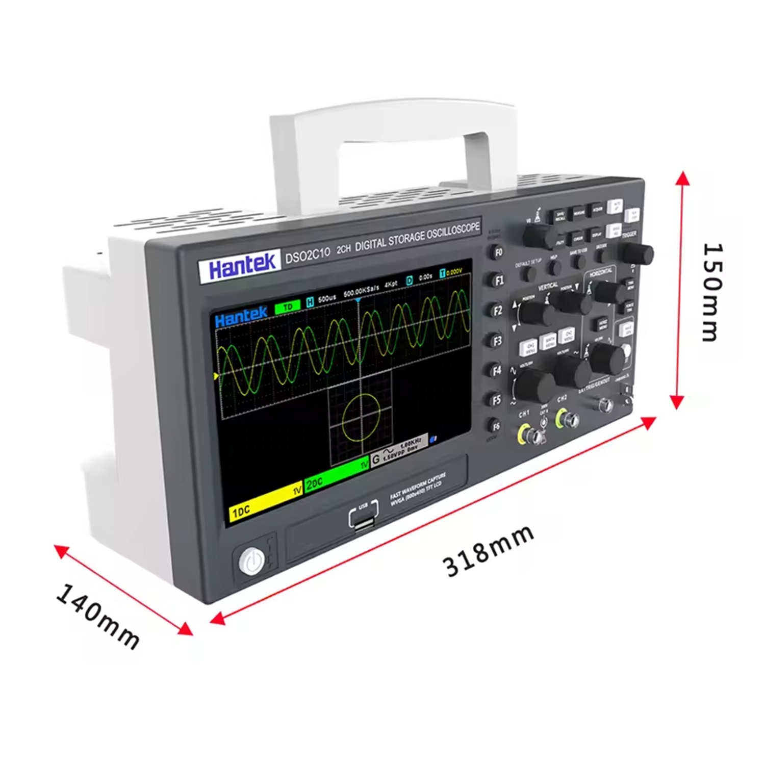 DSO2C10 DSO2C15 DSO2C10 2채널 디지 - Digital Storage Oscilloscope 100Mhz 리뷰 및 가격