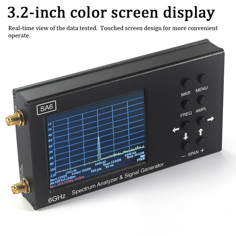 휴대용 스펙트럼 분석기 35MHz-6.2GHz 추적 발 - Signal Generator Spectrum Analyzer 리뷰 및 가격