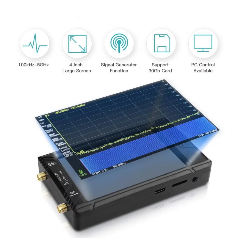 배터리가 포함된 TinySA ULTRA용 4인치 디스플 - Signal Generator Spectrum Analyzer 리뷰 및 가격