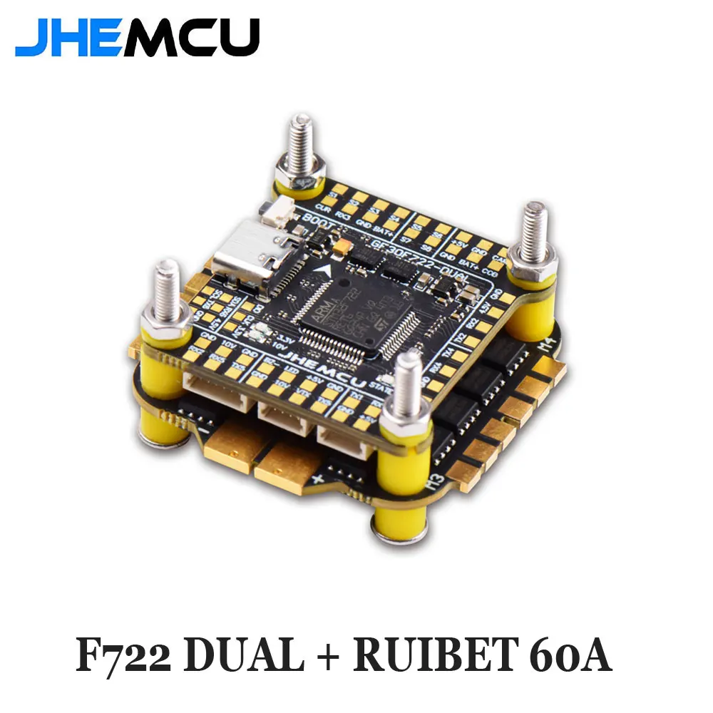 UniFlyJHEMCU F7 스택 F722 듀얼 플라이 - Fpv Flight Controller F7 Stack 60A 리뷰 및 가격
